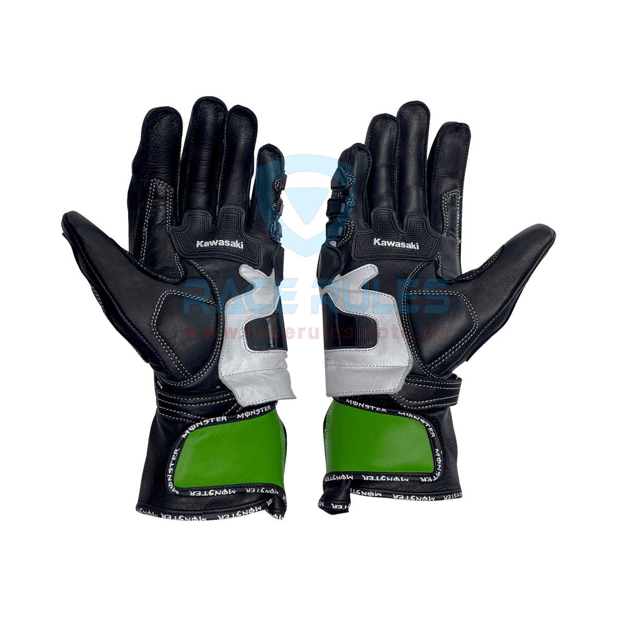 Kawasaki Ninja MotoGP Motorcycle Leather Racing Gloves Men Women
