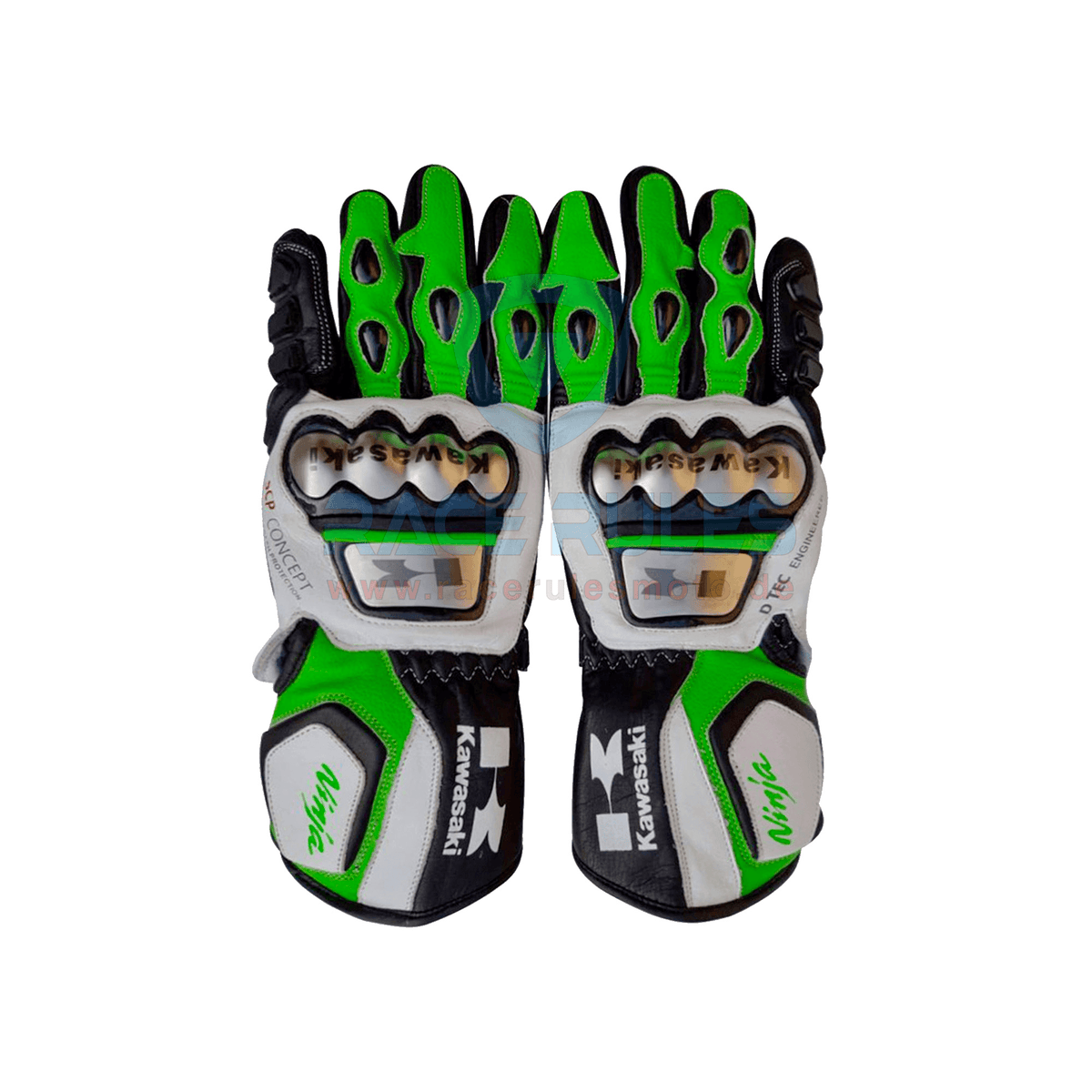 Kawasaki Ninja MotoGP Motorcycle Leather Racing Gloves Men Women
