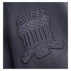 Avirex G-1 Dark Grey Leather Bomber Flight Jacket