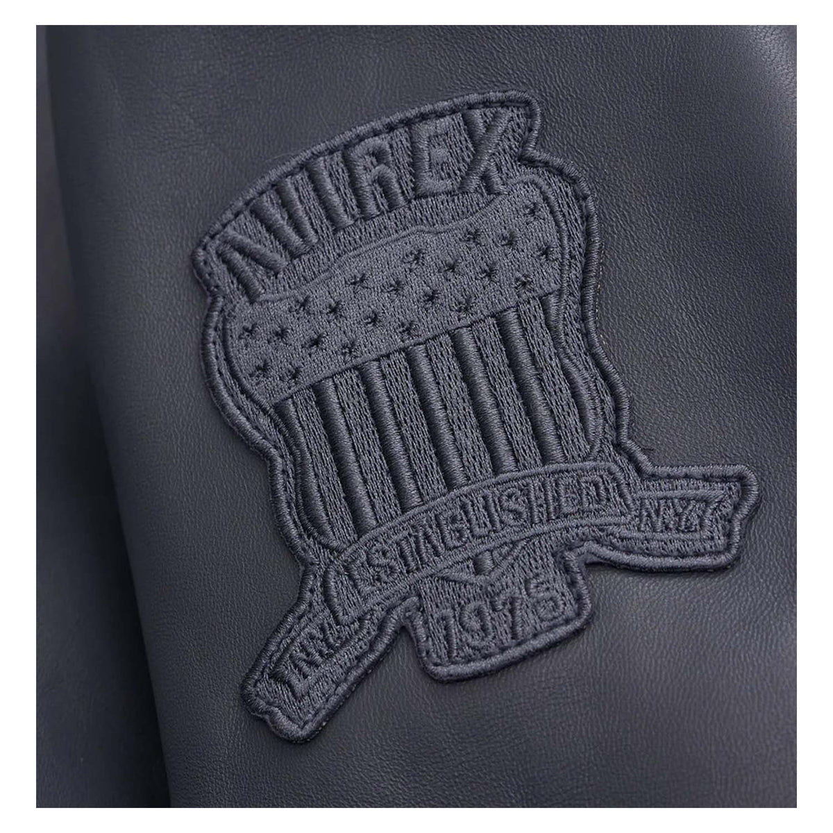 Avirex G-1 Dark Grey Leather Bomber Flight Jacket