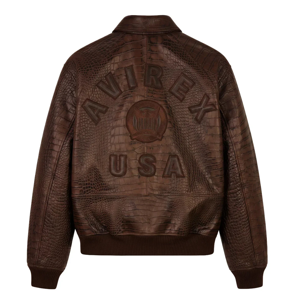 Men's Croc Avirex Icon Leather Jacket 2026