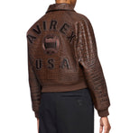 CROPPED CROC ICON JACKET