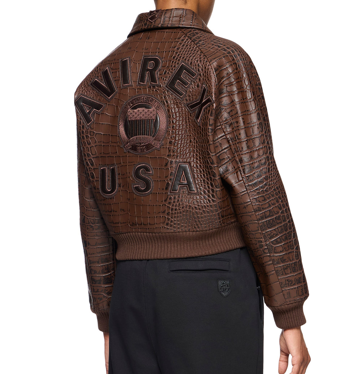 CROPPED CROC ICON JACKET
