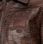 CROPPED CROC ICON JACKET