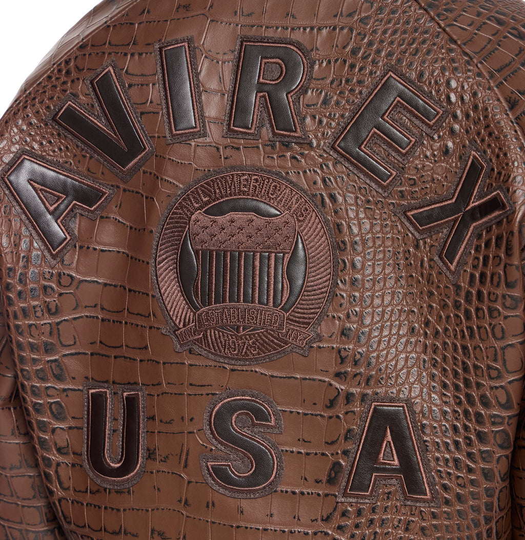 CROPPED CROC ICON JACKET