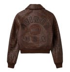 CROPPED CROC ICON JACKET