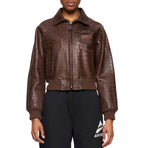 CROPPED CROC ICON JACKET