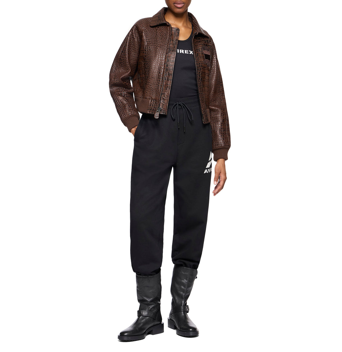 CROPPED CROC ICON JACKET