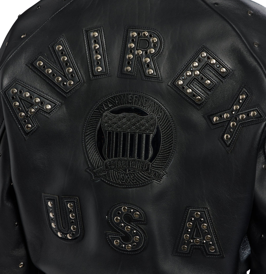 CROPPED STUDDED ICON JACKET