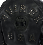 CROPPED STUDDED ICON JACKET