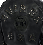 Women's Cropped Studded Icon Jacket