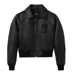 CROPPED STUDDED ICON JACKET