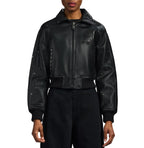 Women's Cropped Studded Icon Jacket