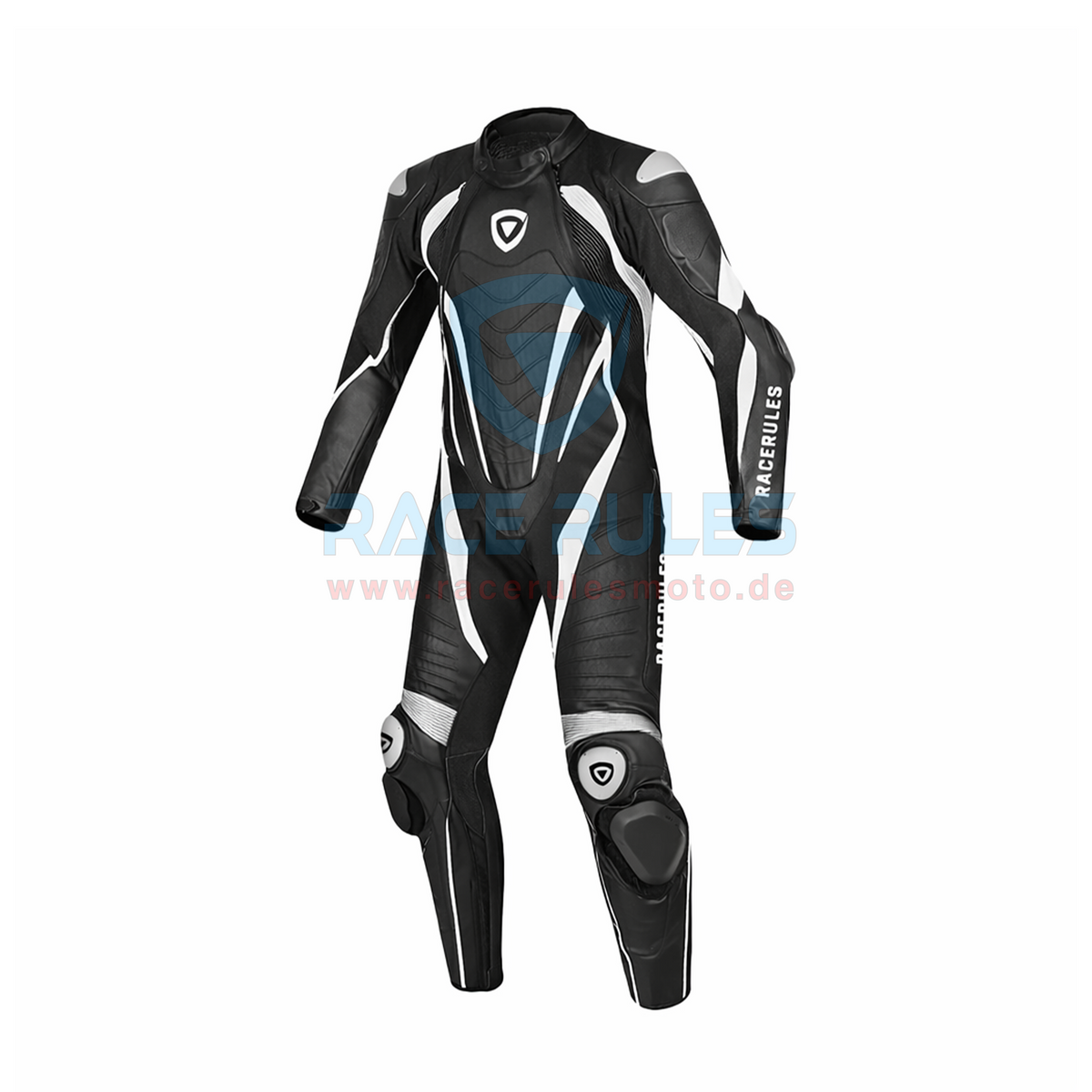 Premium RACERULES One-Piece Motorcycle Leather Suit