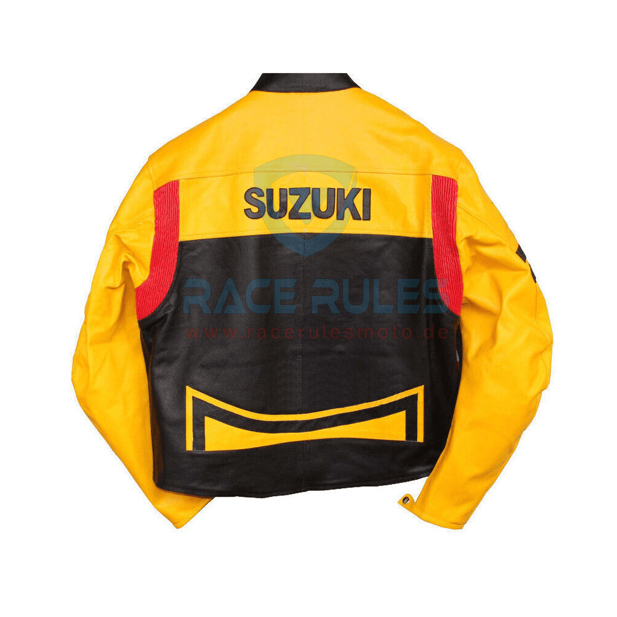 Suzuki GSXR Vintage Style Real Leather Motorcycle Racing Jacket Unisex Biker Jacket