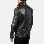 Hudson Black Riding Motorcycle Men Moto Leather Biker Jacket