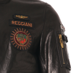 Black Full Patched Genuine Leather Racer Jacket