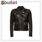 Embellished Leather Studded & Biker Jacket