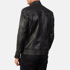 New Men Mack Black Racing Motorbike Riding Leather Biker Jacket