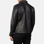 New Alex Black Motorbike Racing Moto Leather Biker Jacket For Men