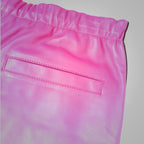 Men's Pink Sheepskin Leather Pants