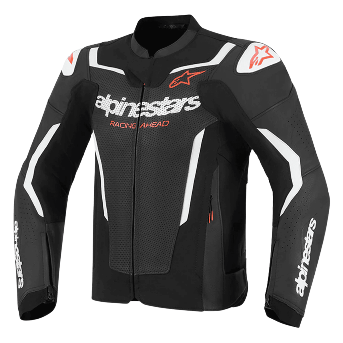 Alpinestars GP Force V2 Black Leather Motorcycle Jacket – CE Armor