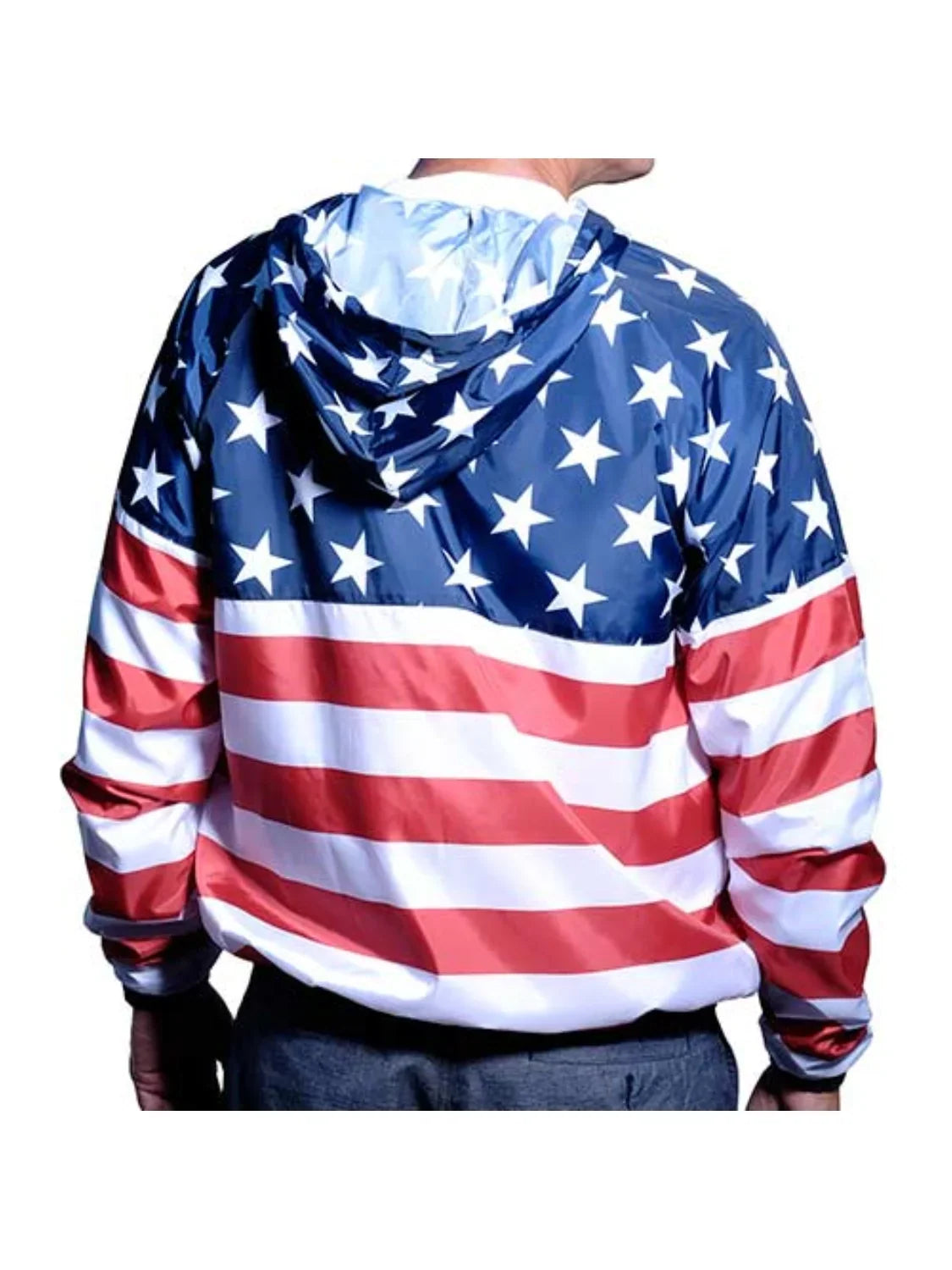 Independence Day USA Flag Windbreaker Jacket