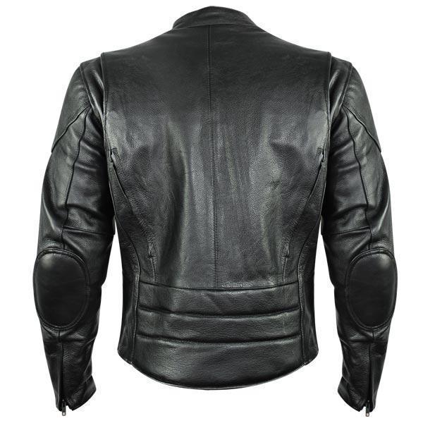 Milwaukee Leather Men's Premium Black Leather Motorcycle Riders Jacket with CE Armor Protection - LKM17003