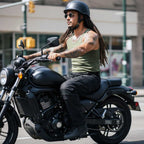 Milwaukee Leather MPM5590 Men's Black CE Armored Cargo Jeans Pants Reinforced w/ Aramid by DuPont Fibers