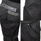 Milwaukee Leather MPM5590 Men's Black CE Armored Cargo Jeans Pants Reinforced w/ Aramid by DuPont Fibers