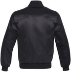 Varsity Letterman Baseball Bomber Vintage Retro All Poly Satin Jacket