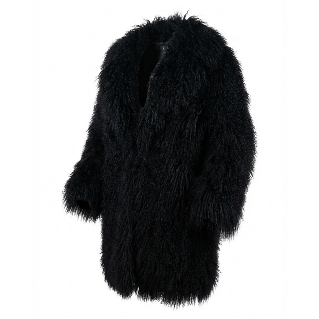 3/4 Mongolian Lamb Fur Coat