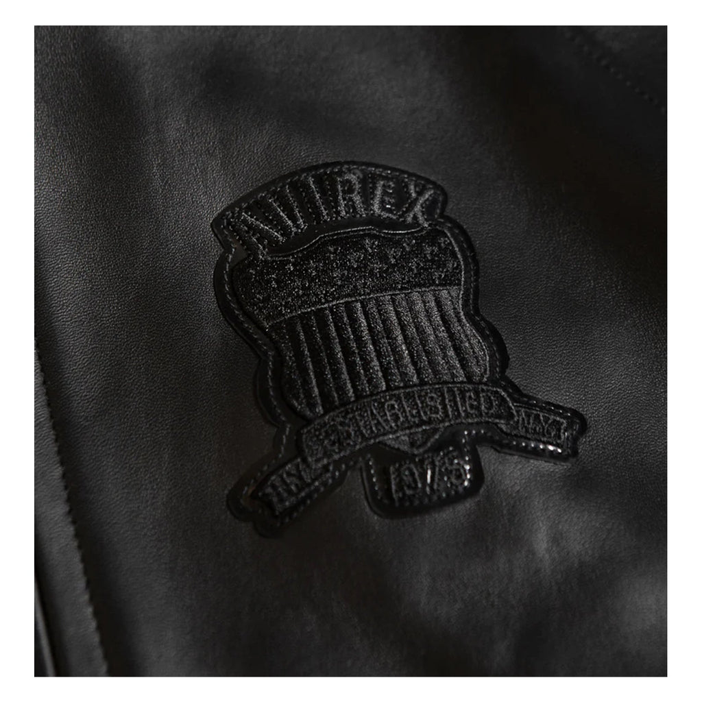 Avirex Iconic Black American Flight Leather Jacket