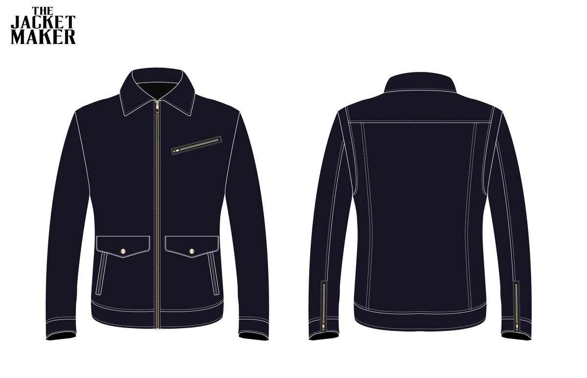 Custom Trenton Pulsipher Denim Jacket 1/2 Installments