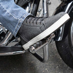 Milwaukee Leather Men's Threadshift Black Canvas Reinforced Street Riding Shoes - MBM9108
