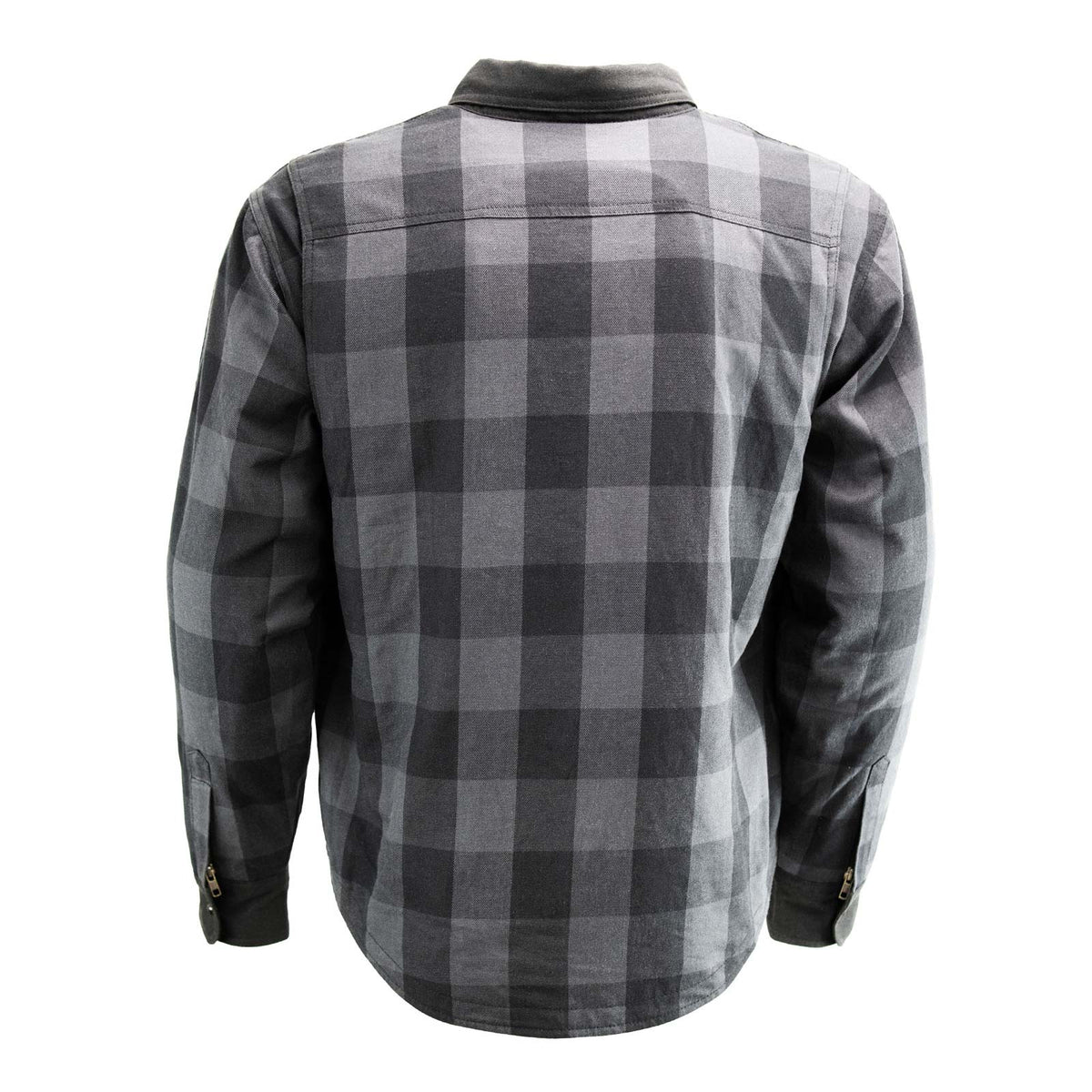 Milwaukee Leather Men’s Splitline Phantom 2-Tone CE Armored Protective Flannel - Kevlar® Reinforced - MPM1670