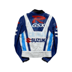Vintage Suzuki Real Leather Motorcycle Racing Jacket Unisex Biker Jacket