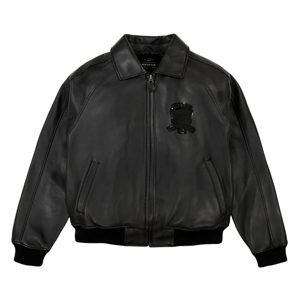 Avirex Iconic Black American Flight Leather Jacket