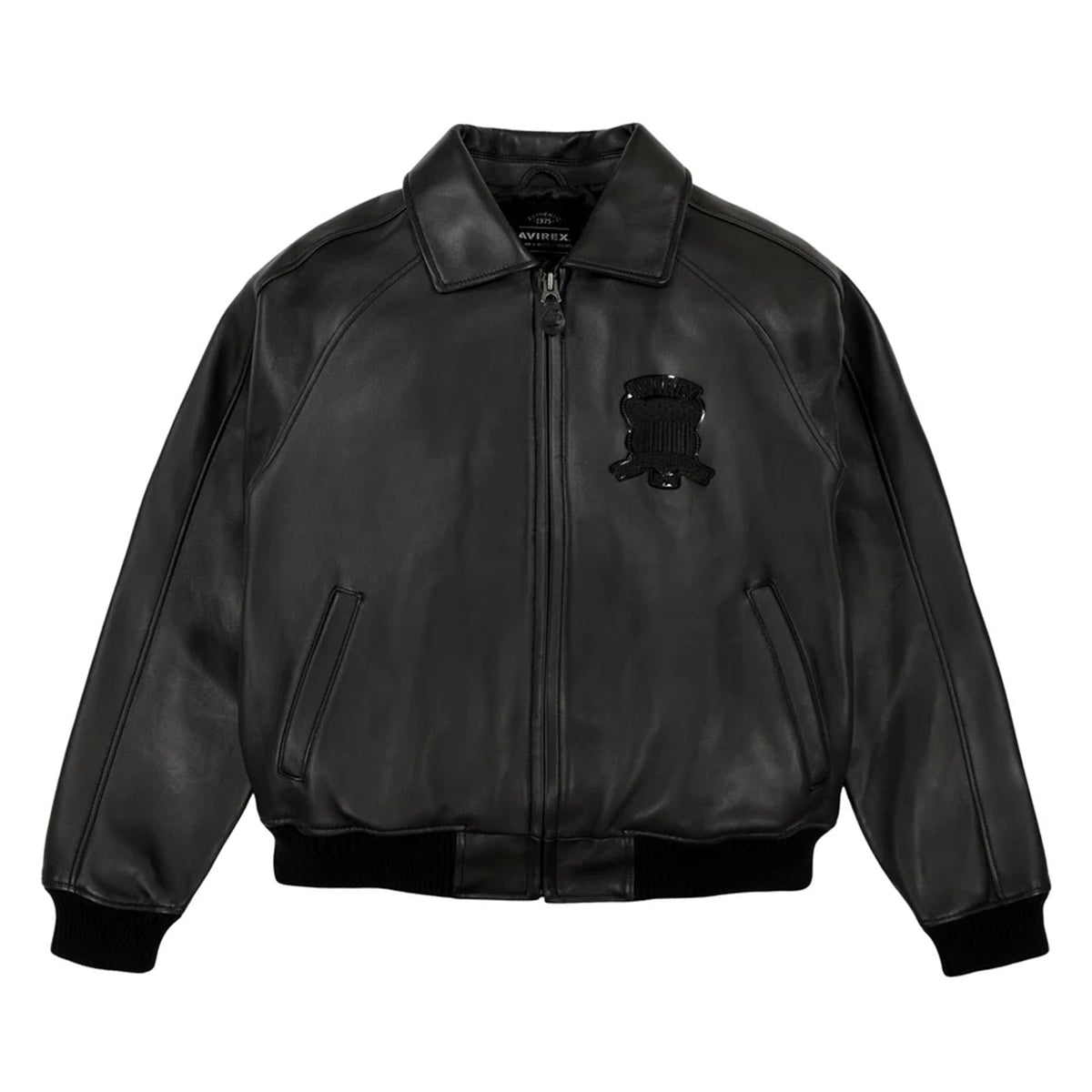 Avirex Iconic Black American Flight Leather Jacket