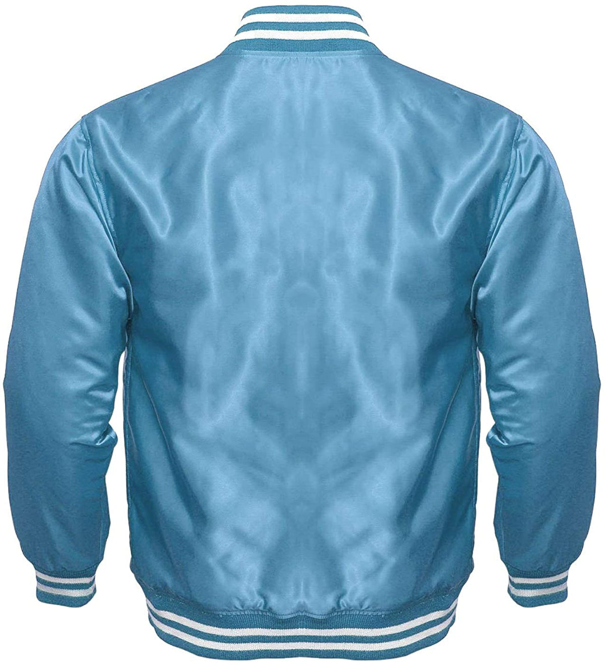 Varsity Letterman Baseball Bomber Vintage Retro All Poly Satin Jacket