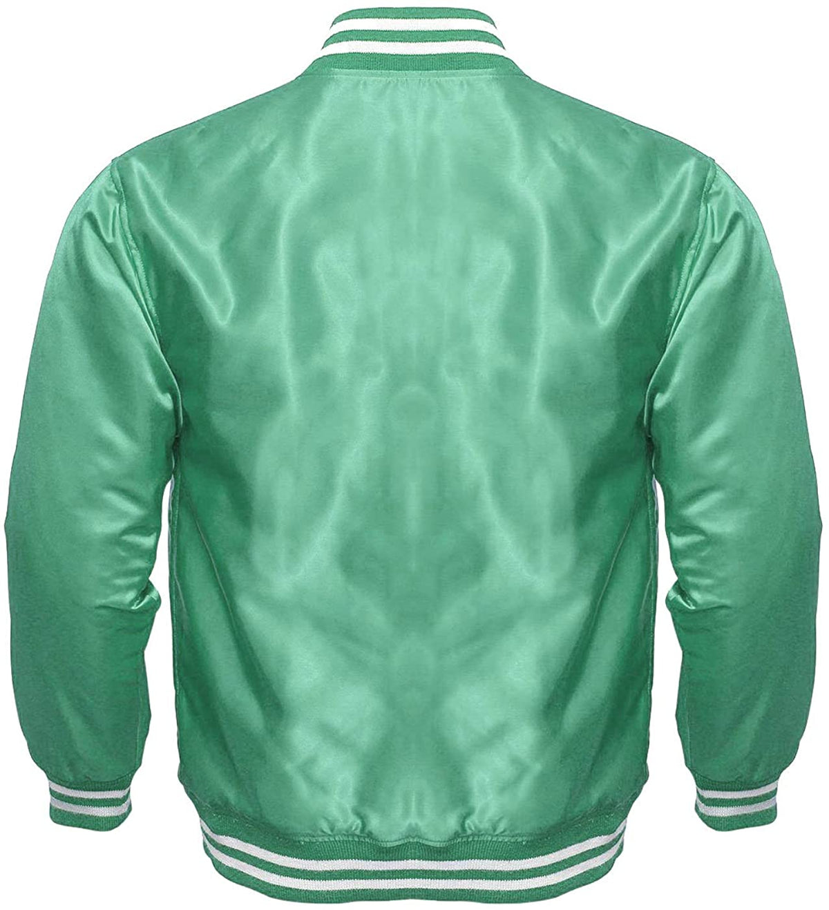 Varsity Letterman Baseball Bomber Vintage Retro All Poly Satin Jacket
