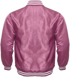 Varsity Letterman Baseball Bomber Vintage Retro All Poly Satin Jacket