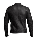 Black Cafe Racer Leather Jacket Unisex Fashion Jacket