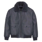 Avirex G-1 Dark Grey Leather Bomber Flight Jacket