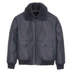 Avirex G-1 Dark Grey Leather Bomber Flight Jacket