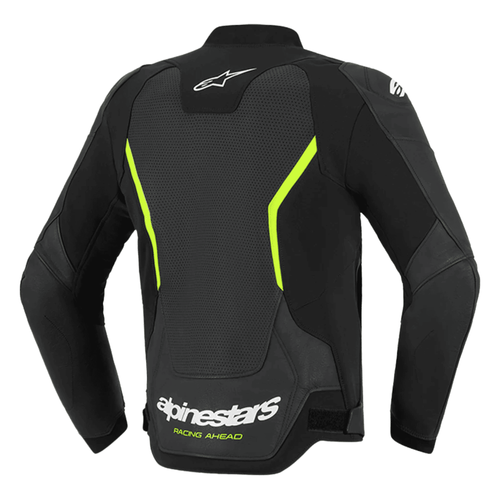 Alpinestars GP Force V2 Black Green Leather Motorcycle Jacket – CE Armor