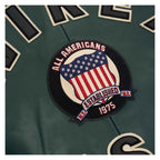 Avirex Iconic Dark Green Leather Bomber Jacket