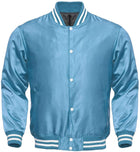 Varsity Letterman Baseball Bomber Vintage Retro All Poly Satin Jacket