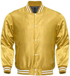 Varsity Letterman Baseball Bomber Vintage Retro All Poly Satin Jacket