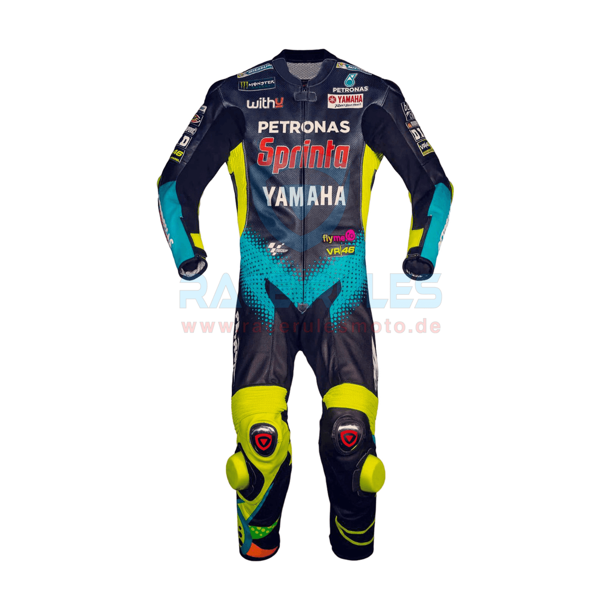 Rossi Leather Suit Motorcycle Riding Yamaha Petronas